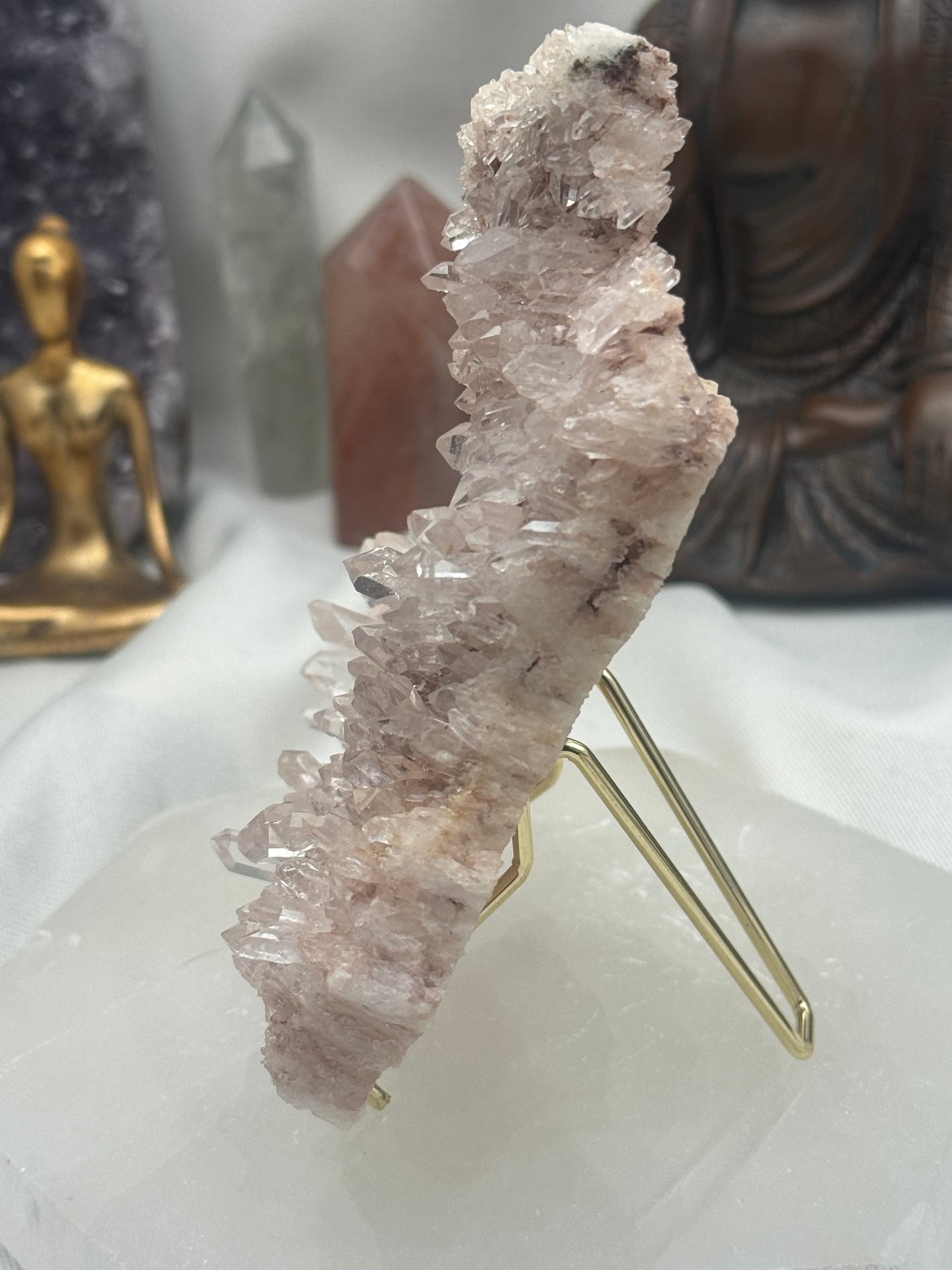 Pink Lithium Lemurian Quartz Slab