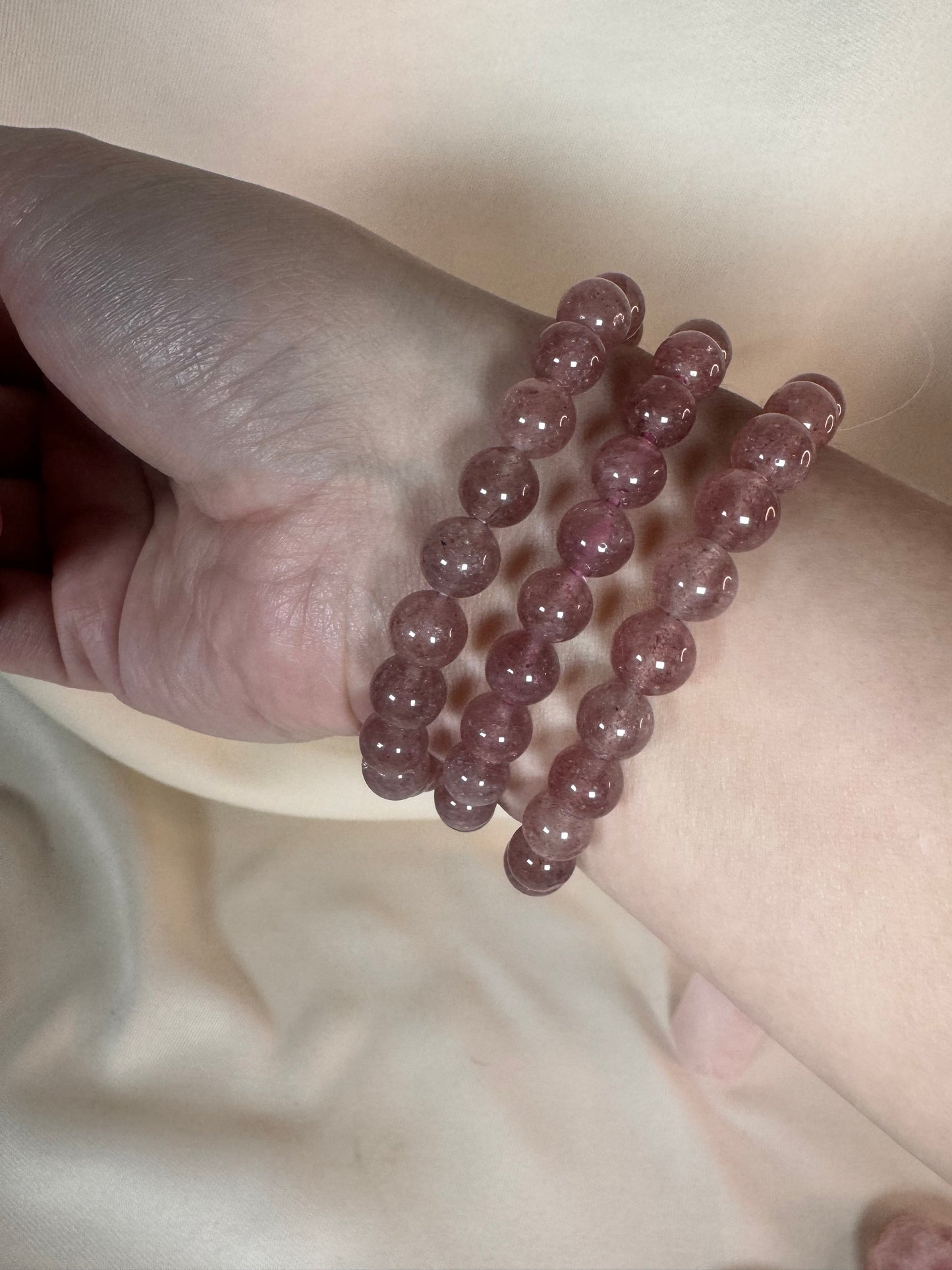 Strawberry Quartz - Bracelet 8mm