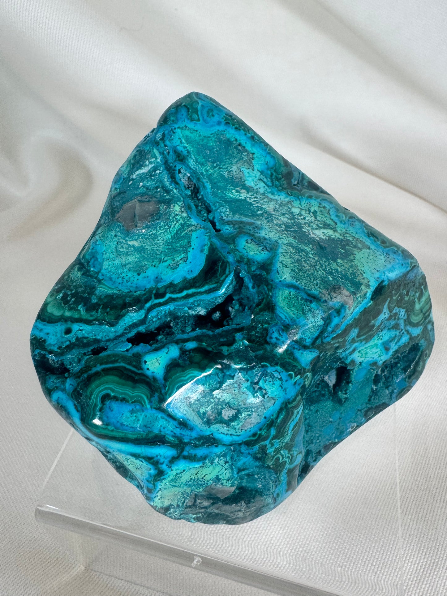 Chrysocolla & Malachite Polished Raw