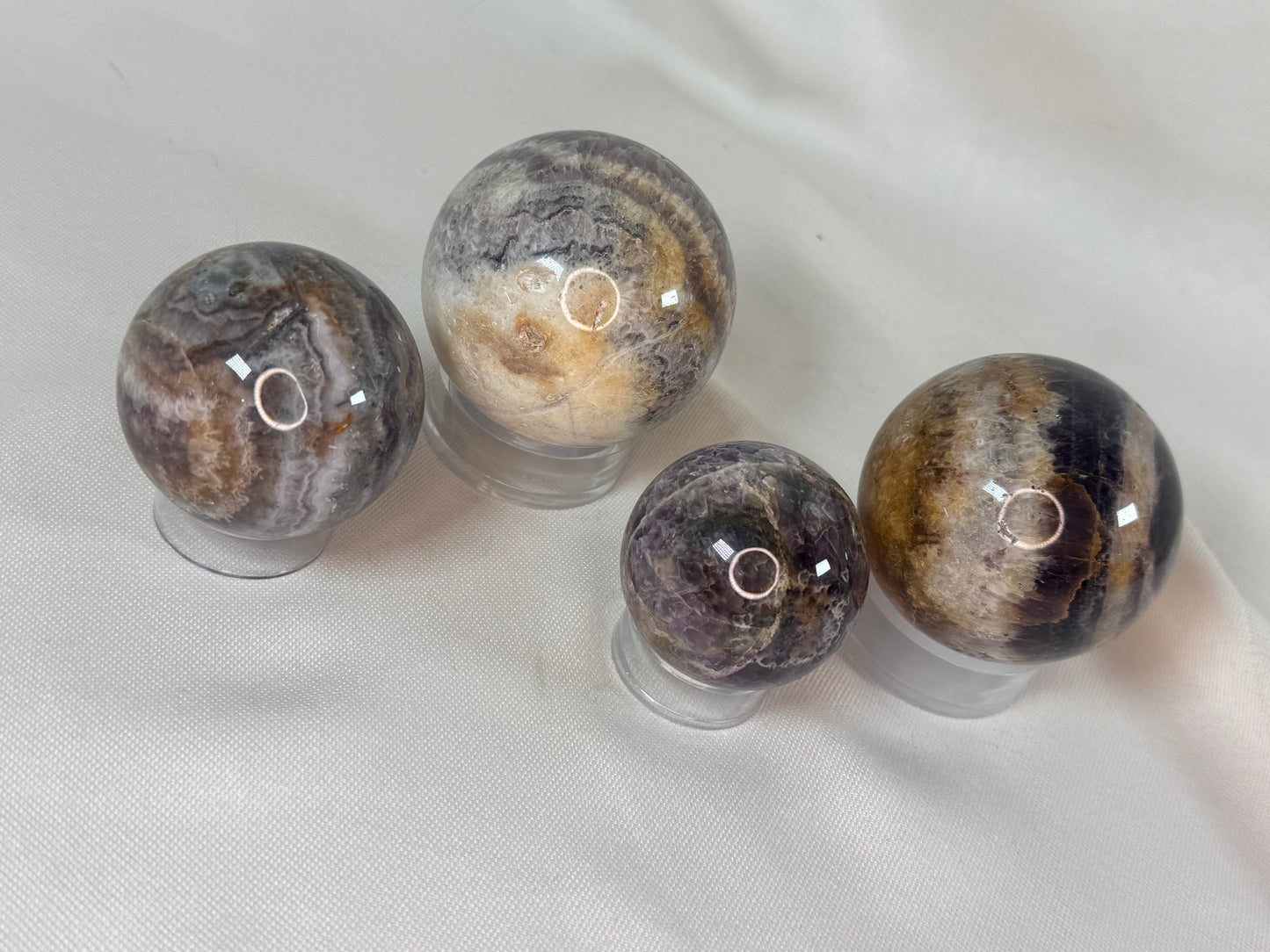 Chevron Amethyst Sphere