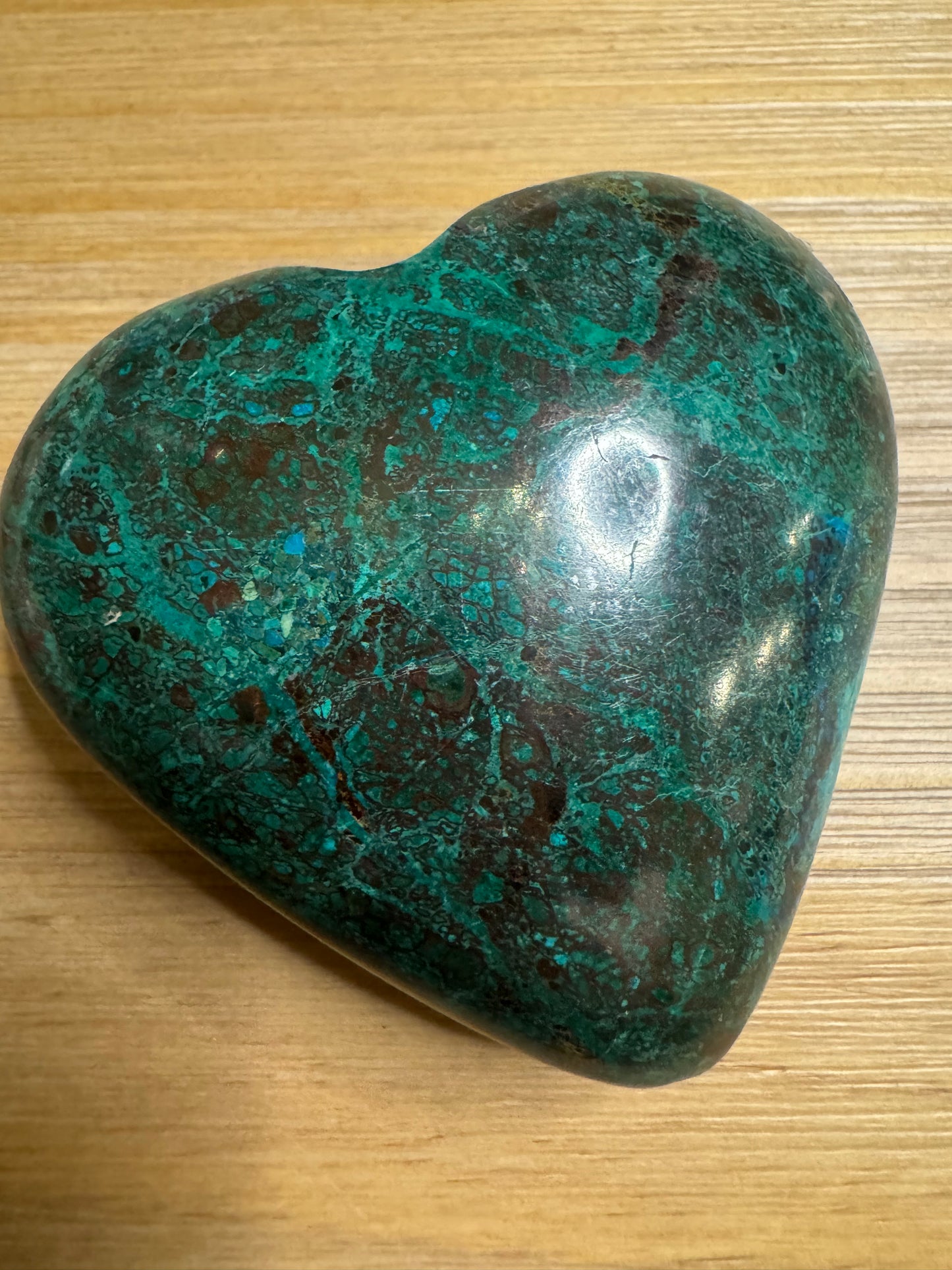 Chrysocolla Heart