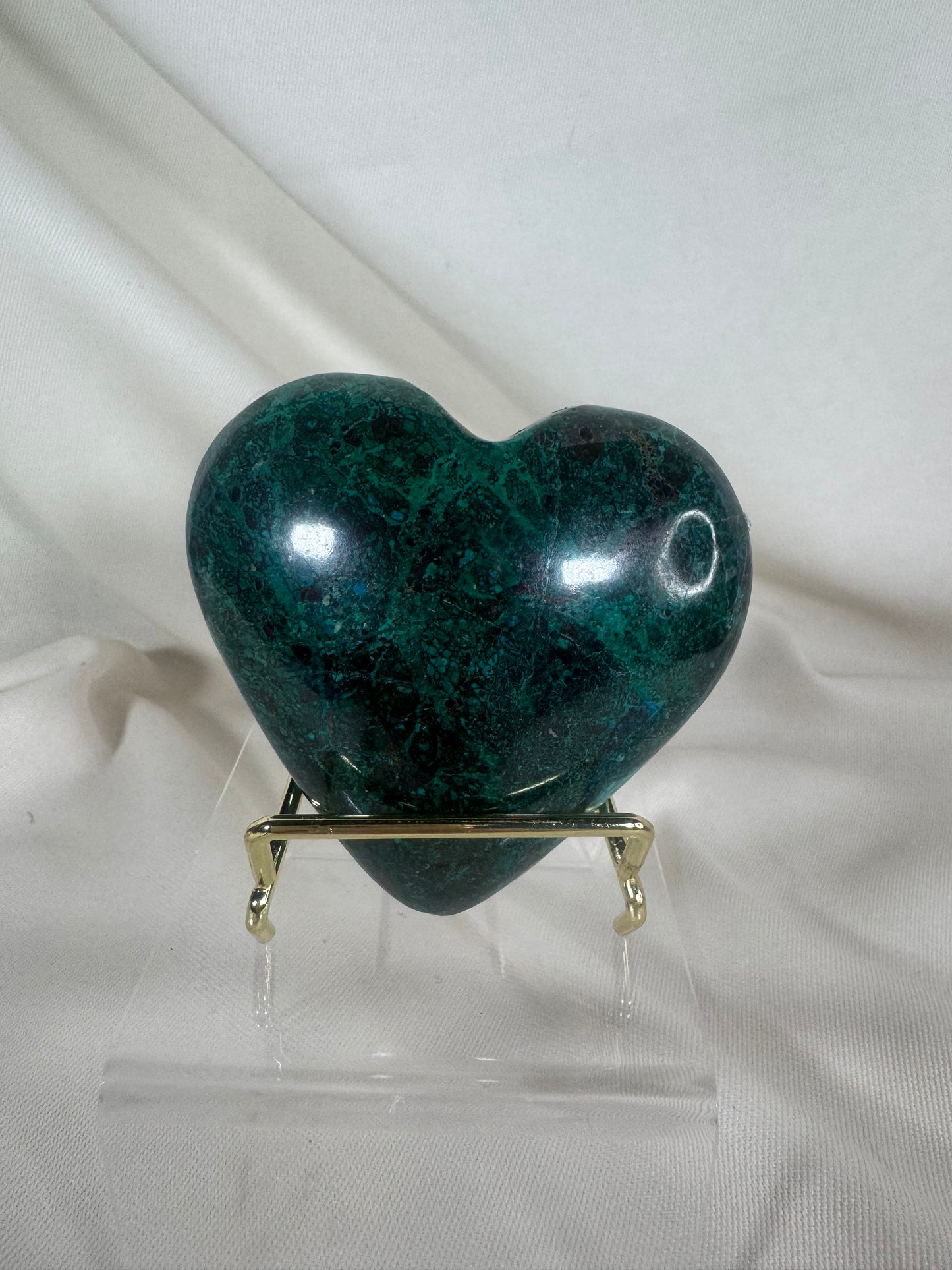 Chrysocolla Heart