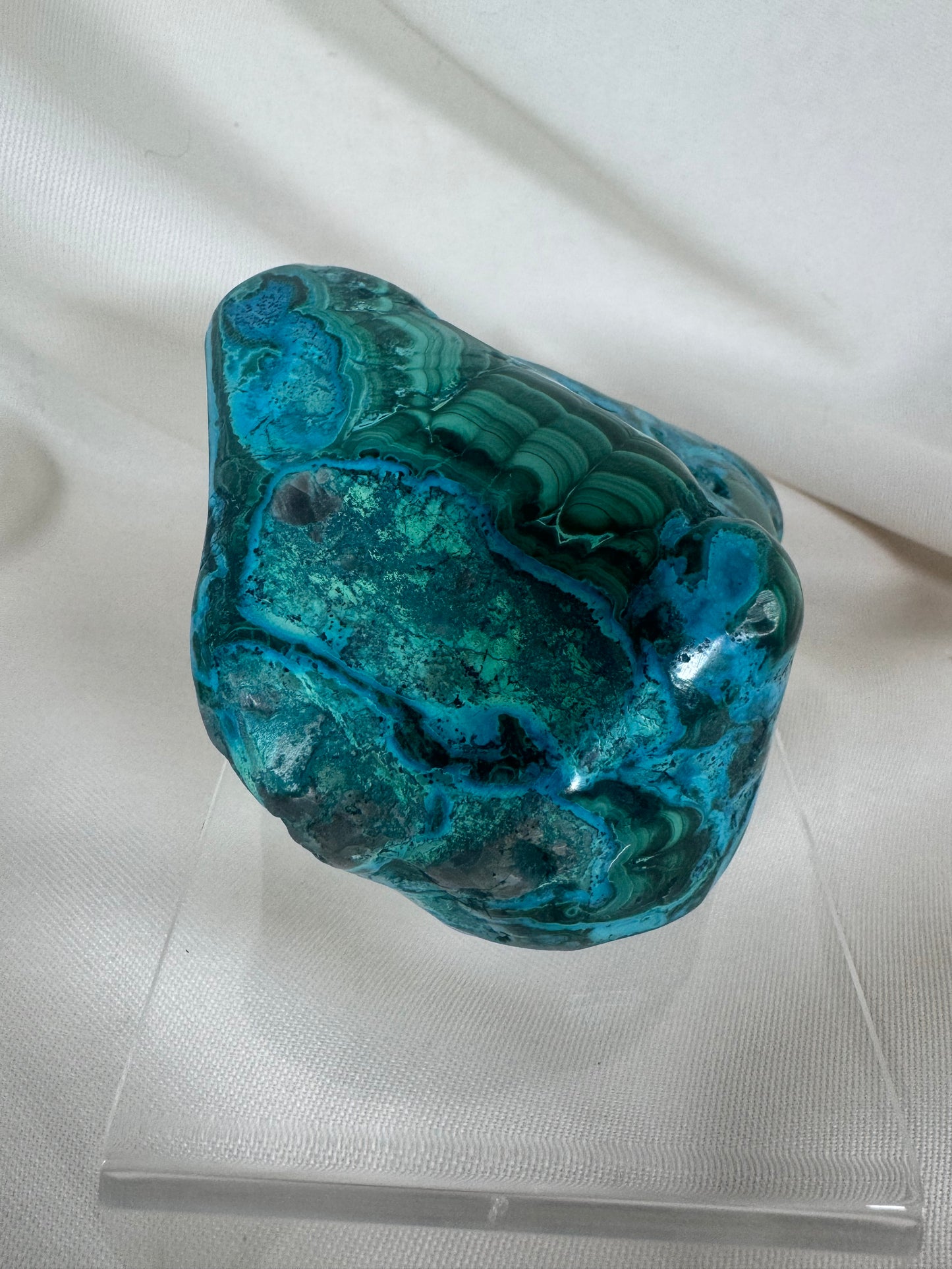 Chrysocolla & Malachite Polished Raw