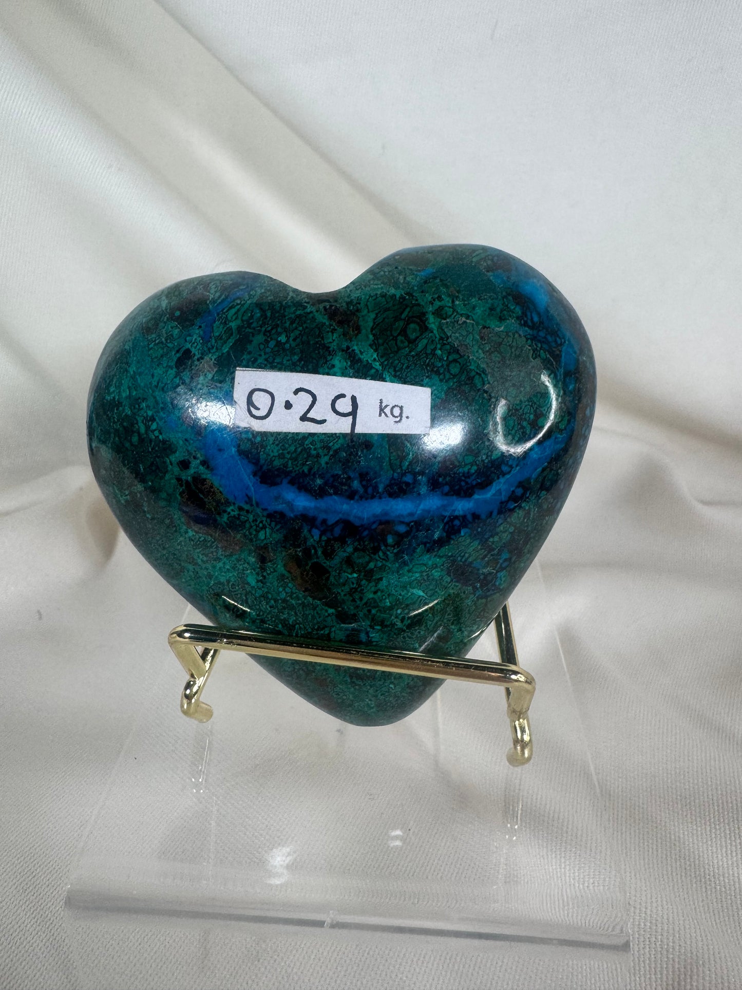 Chrysocolla Heart