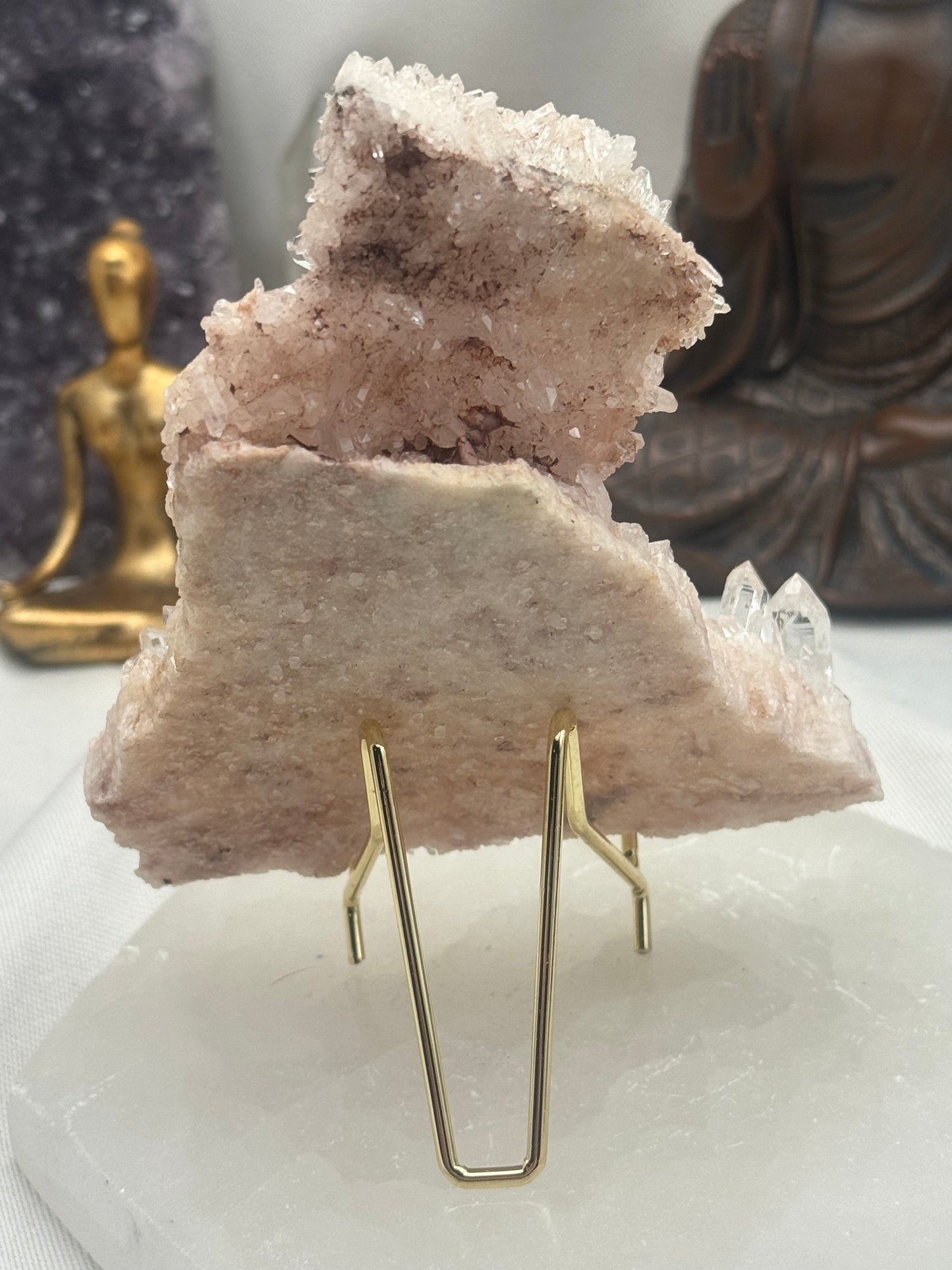 Pink Lithium Lemurian Quartz Slab