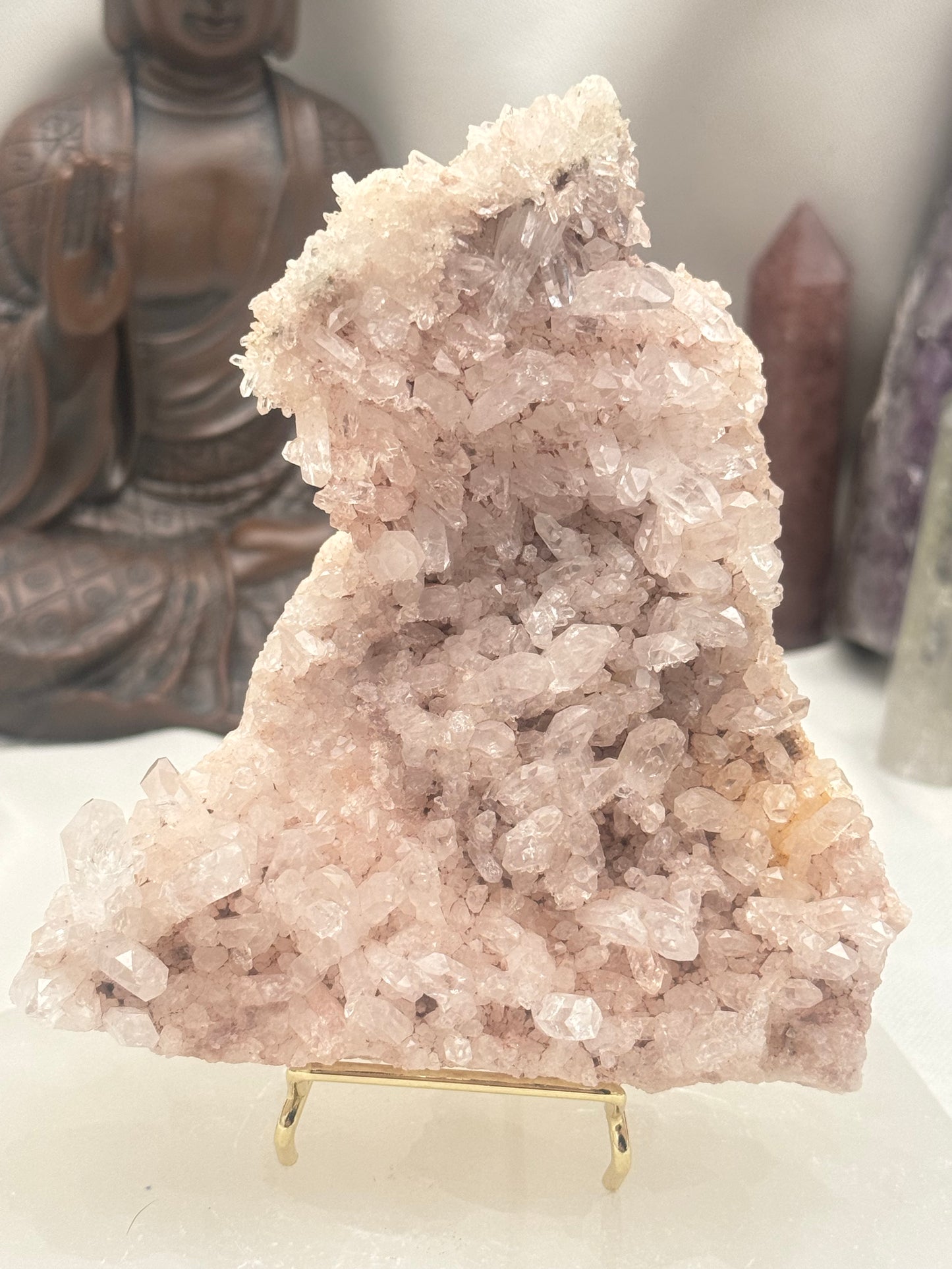 Pink Lithium Lemurian Quartz Slab