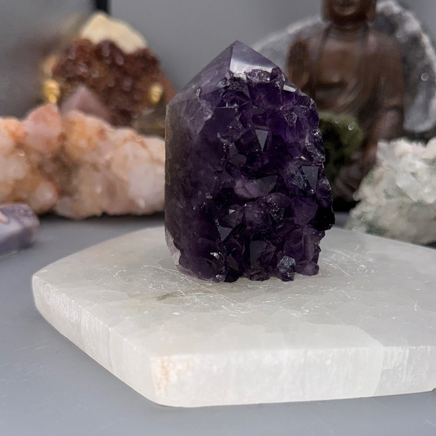 Amethyst Crystal Cluster Tower
