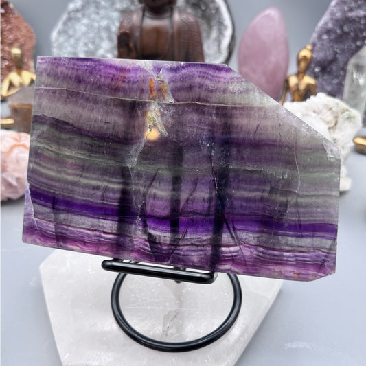 Beautiful Fluorite High Color Quality Slab