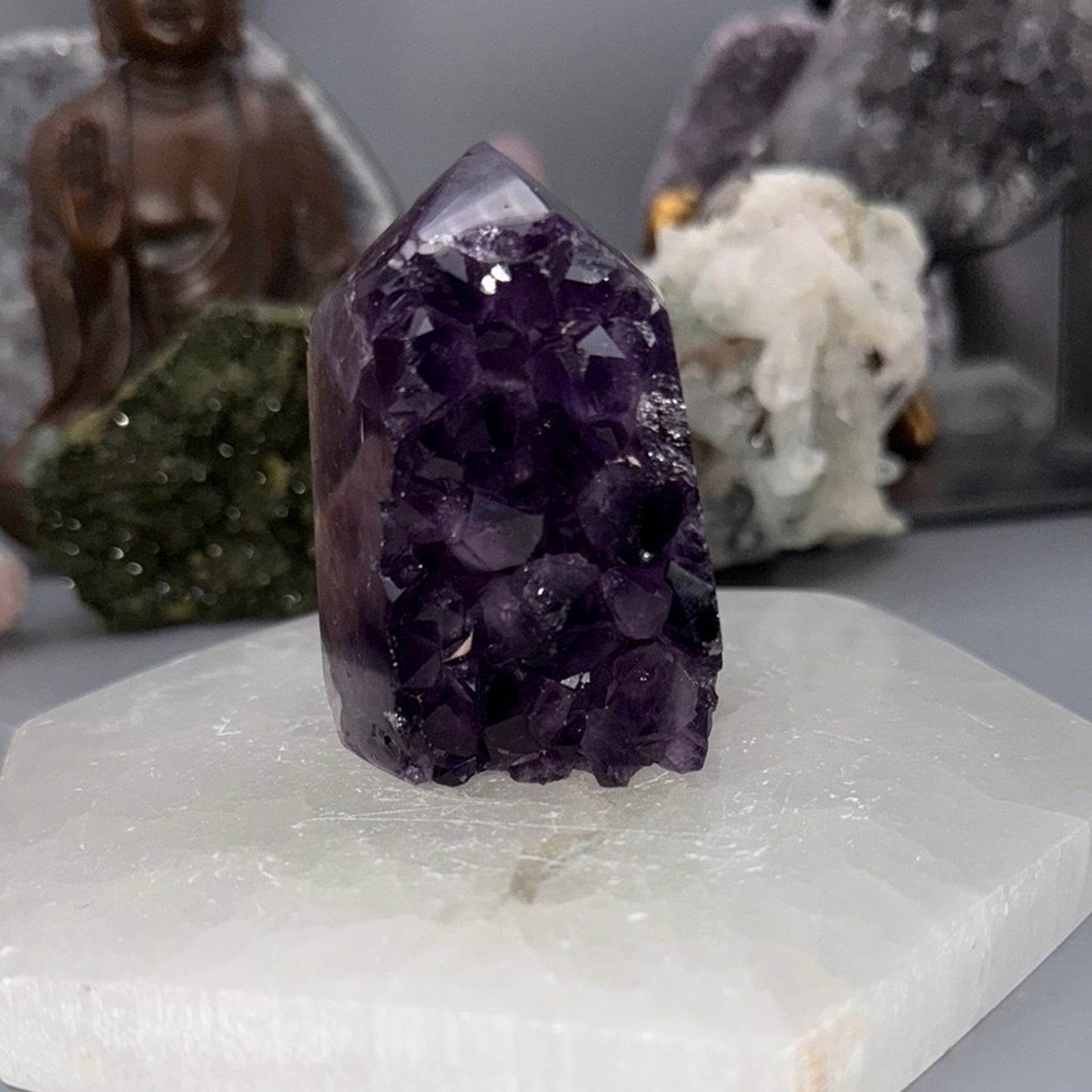 Amethyst Crystal Cluster Tower