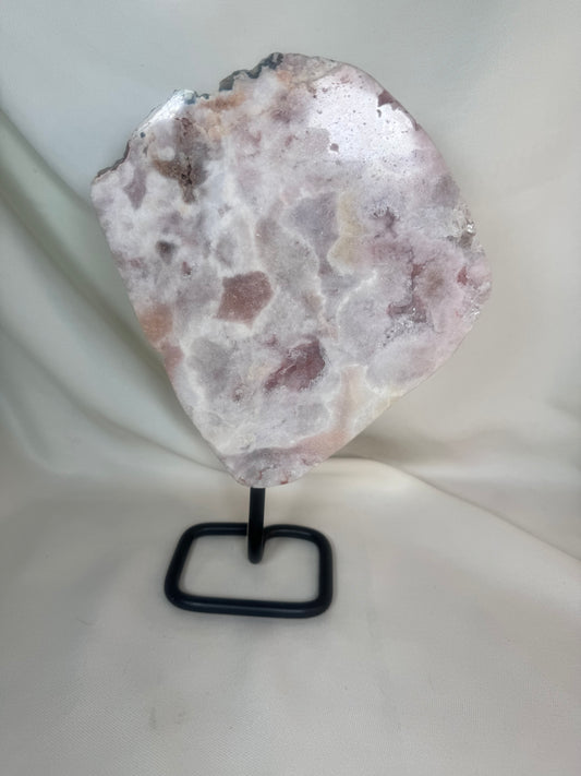 Pink Amethyst on Stand