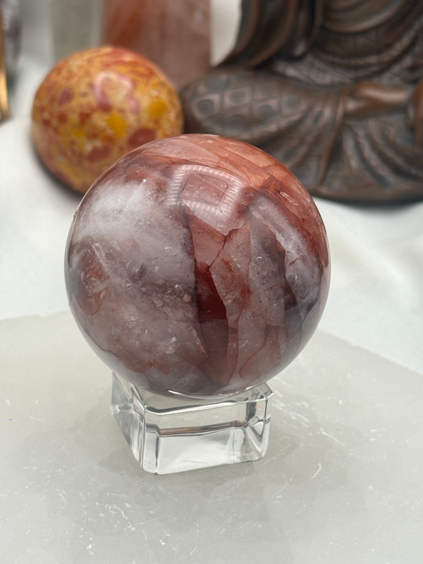 HQ Fire Quartz Sphere