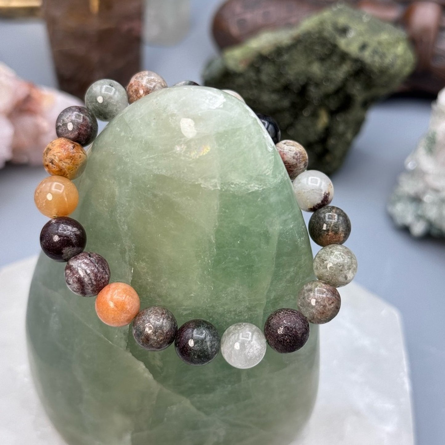 Garden Quartz Beaded Bracelet 9mm