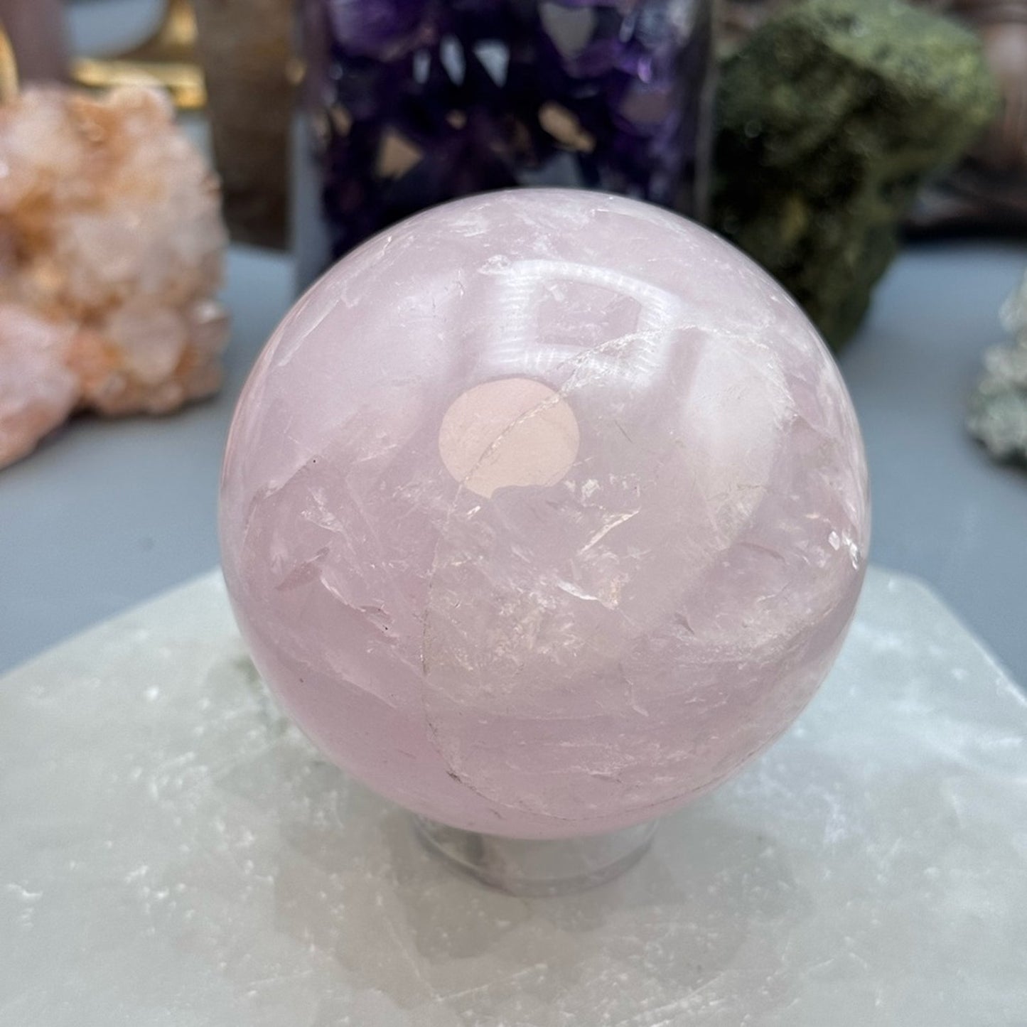 Rose Quartz Crystal Sphere