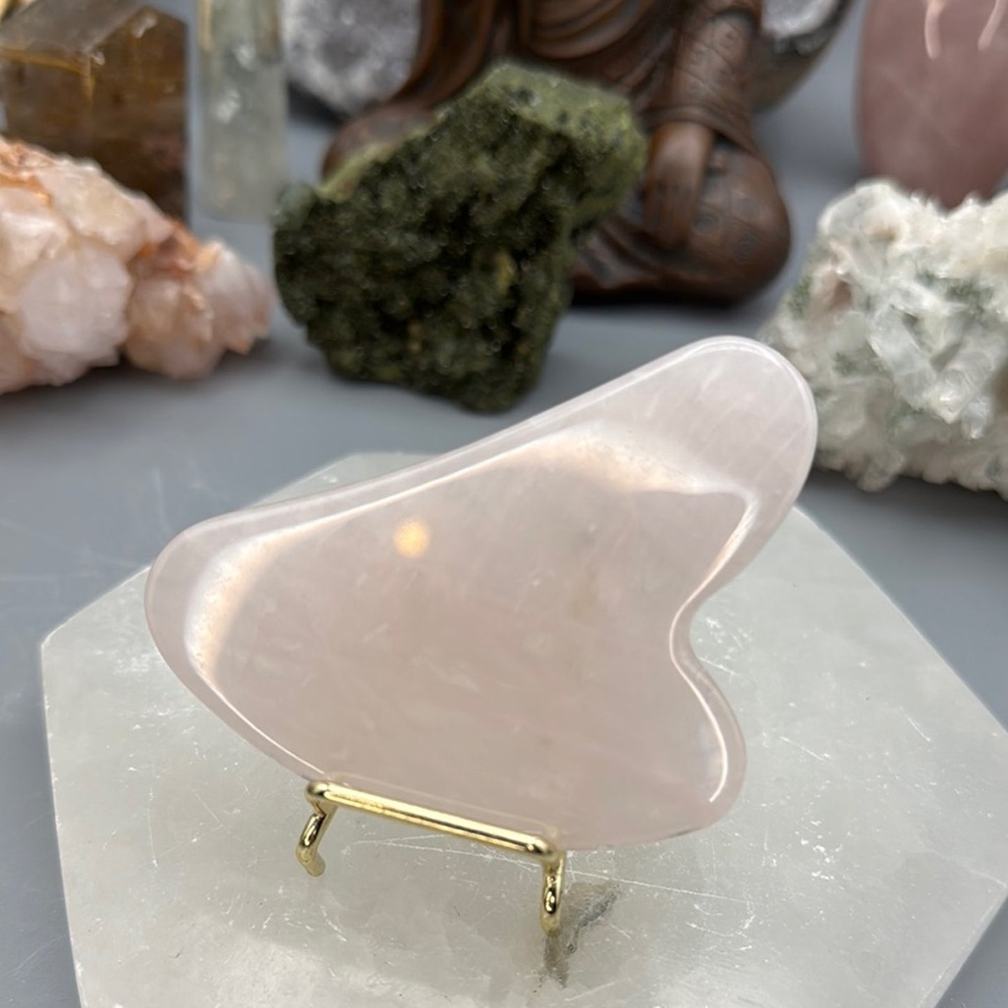 Rose Quartz Gua Sha Facial Tool