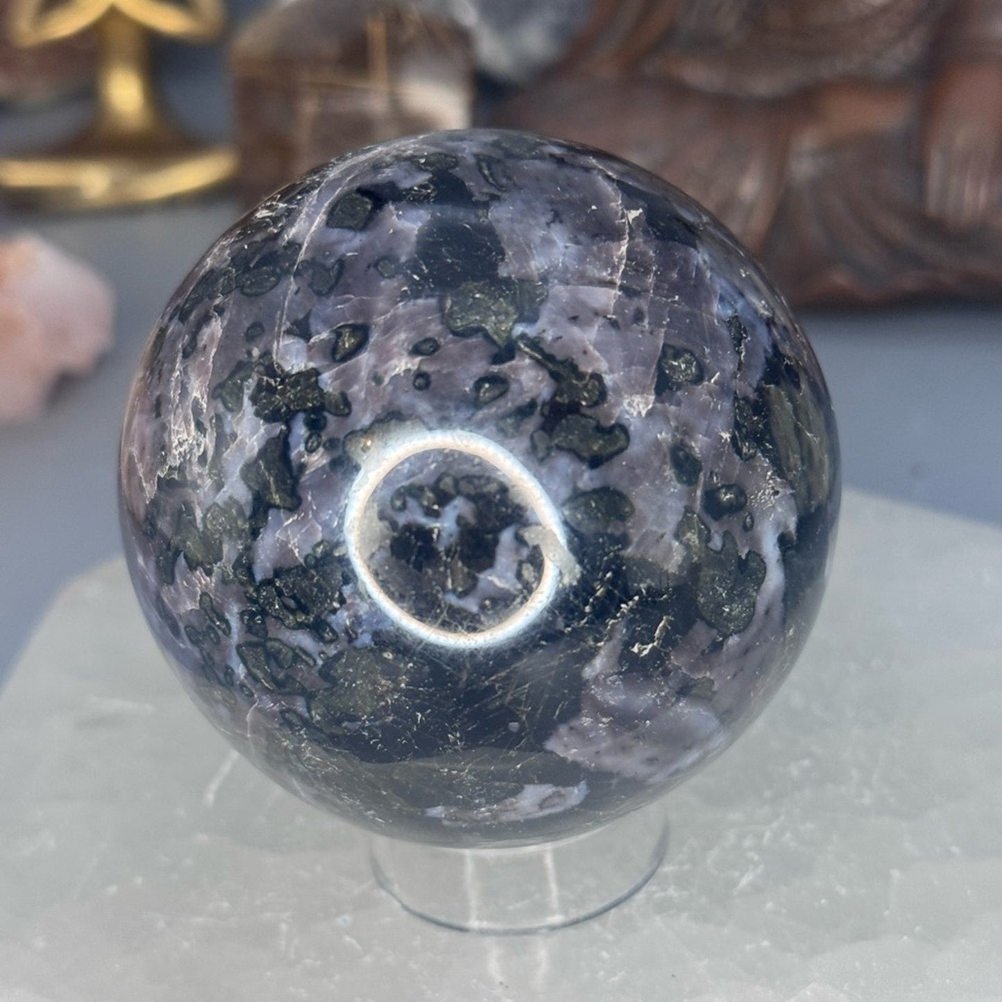 Indigo Gabbro Sphere