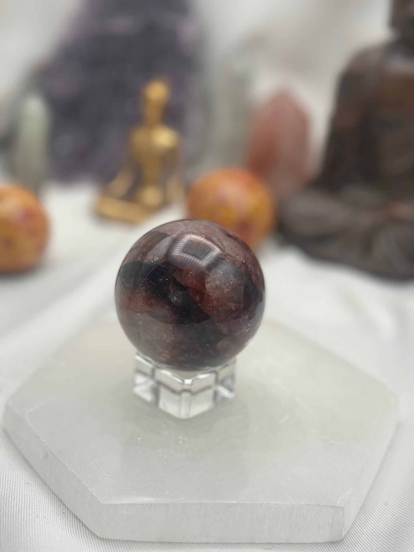 HQ Fire Quartz Sphere