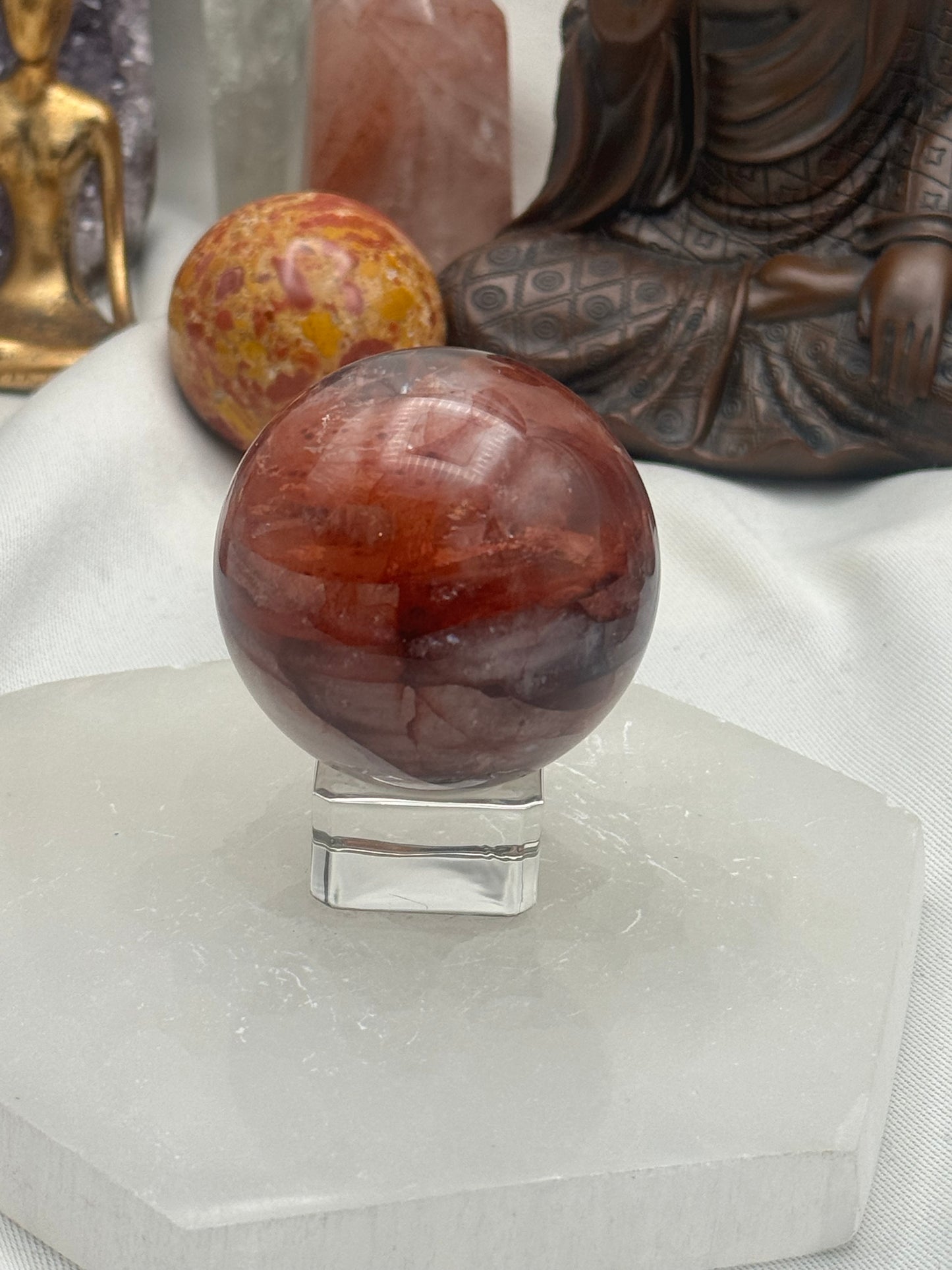 HQ Fire Quartz Sphere