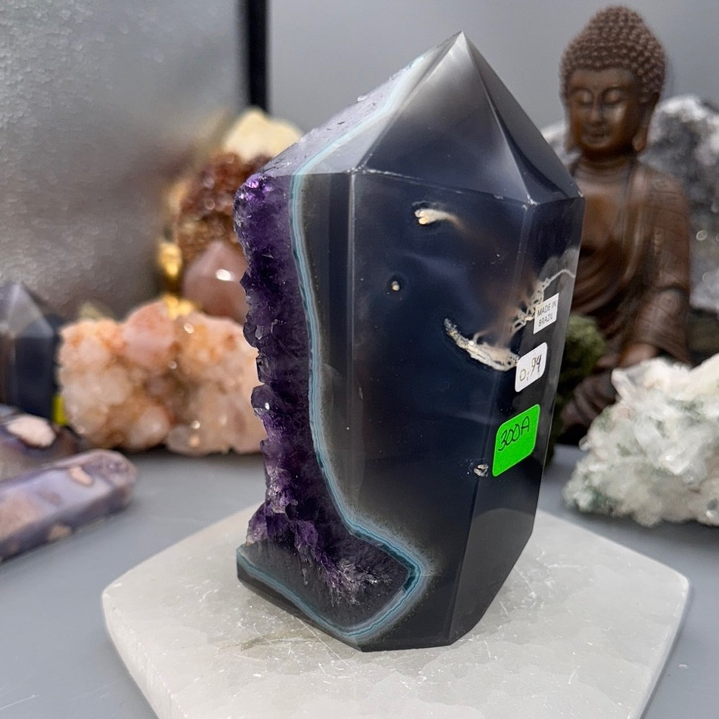 Amethyst Crystal  Geode Tower