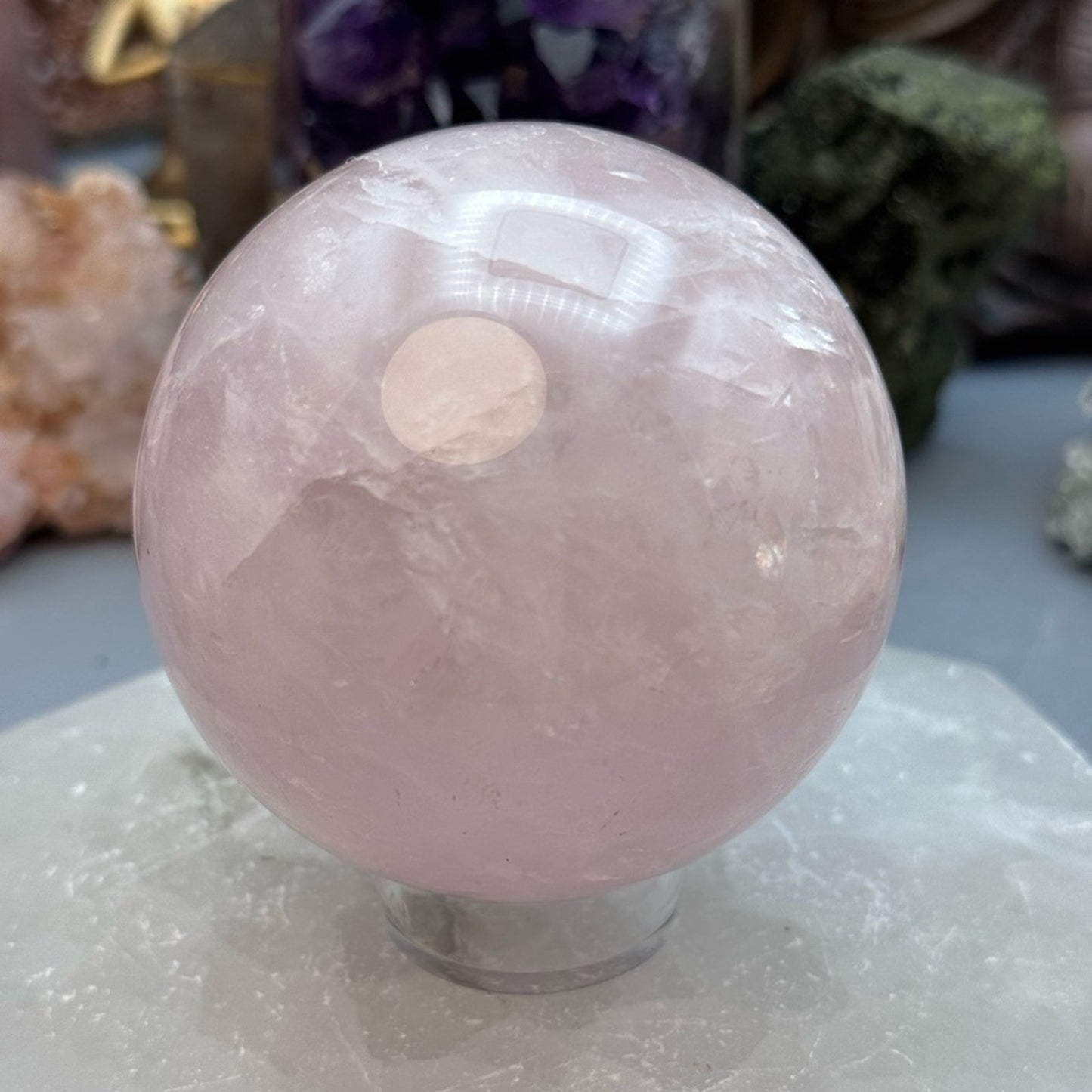 Rose Quartz Crystal Sphere
