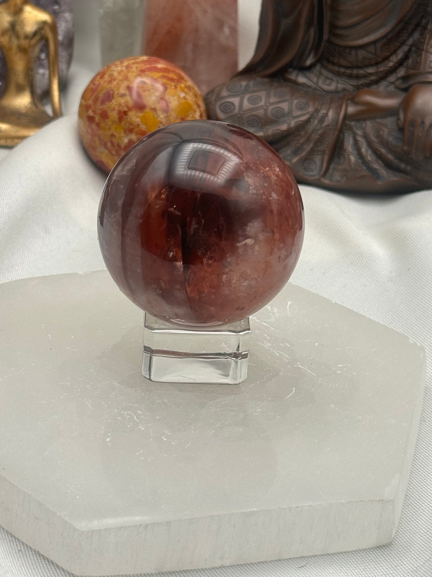 HQ Fire Quartz Sphere