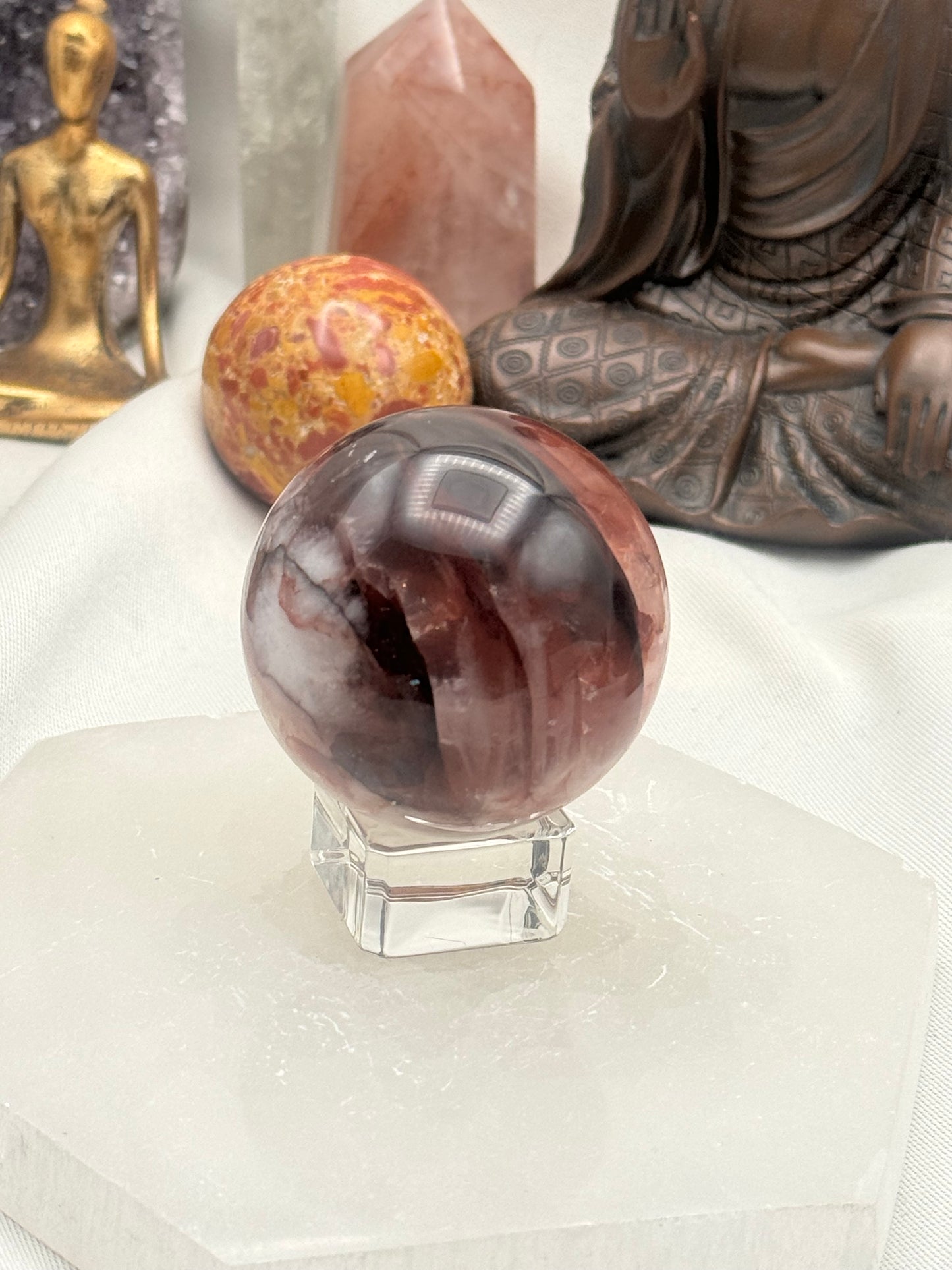 HQ Fire Quartz Sphere