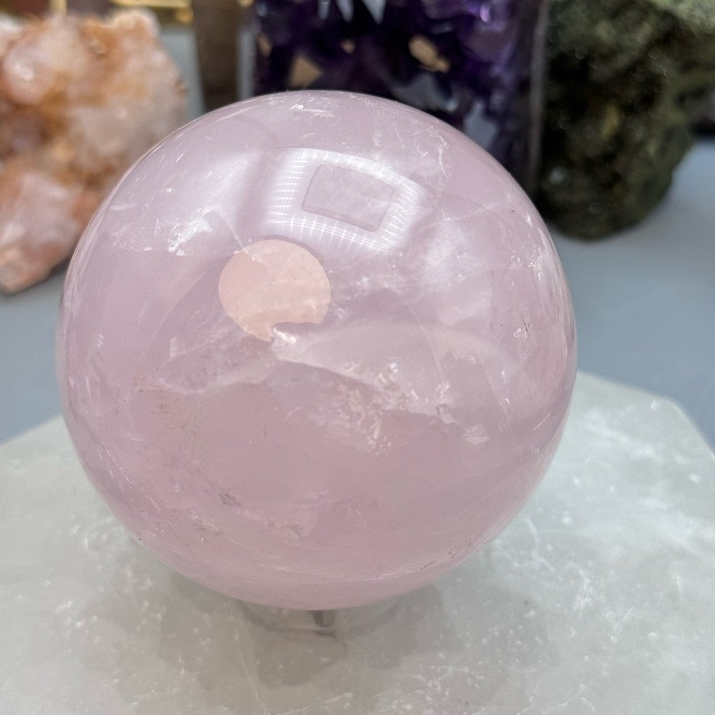 Rose Quartz Crystal Sphere