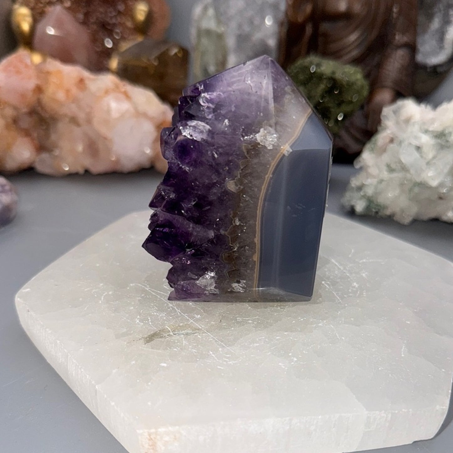 Amethyst Crystal Cluster Tower