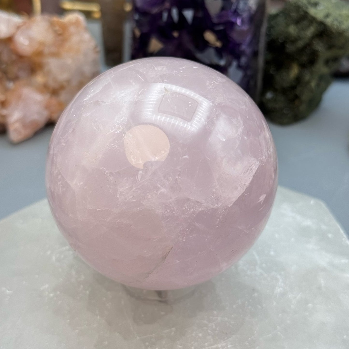 Rose Quartz Crystal Sphere